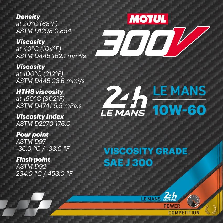 300V LE MANS 10W-60 Motor Oil